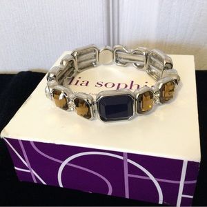 Lia Sophia Crystal Stretch Braclet